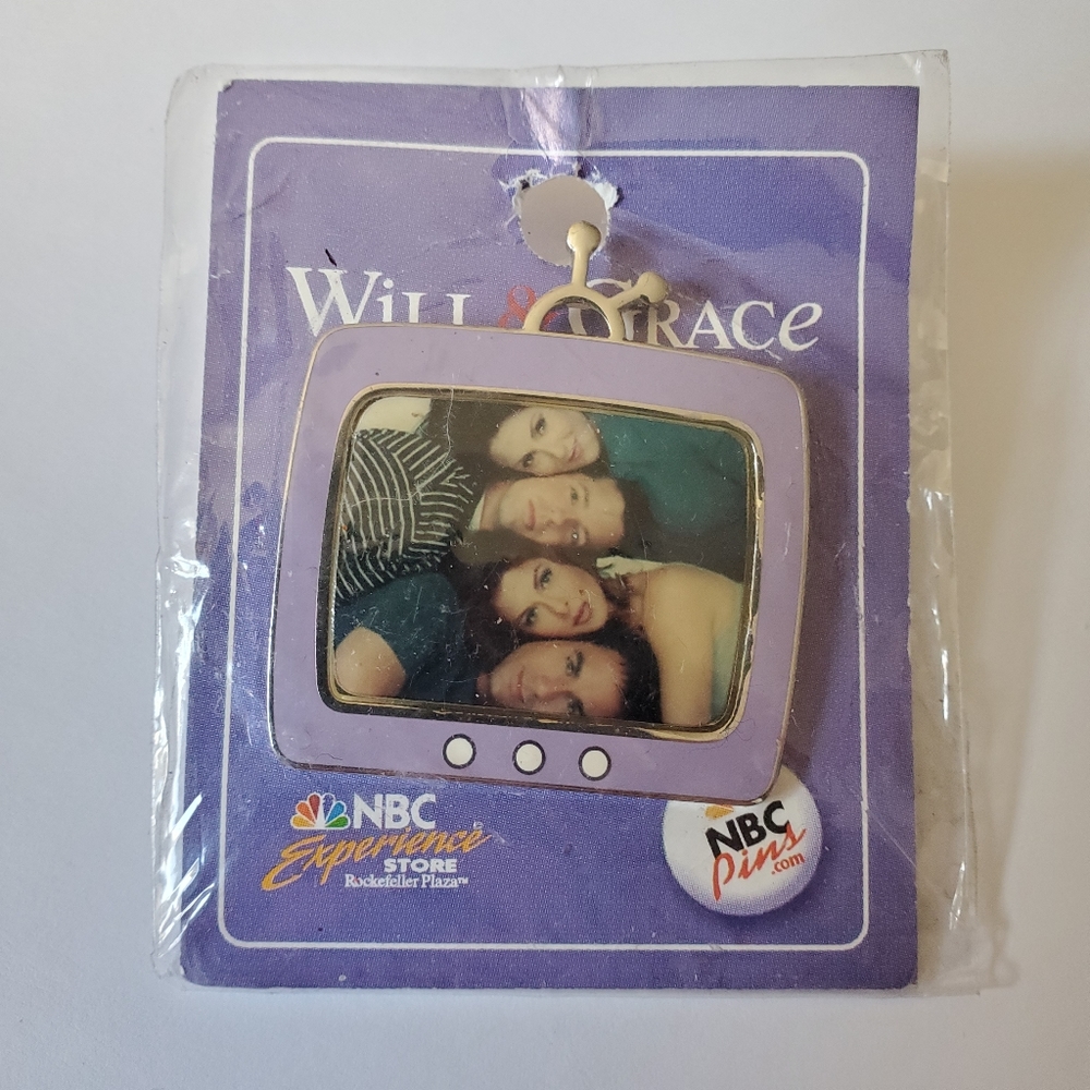 Will & Grace - NBC enamel pin with photo